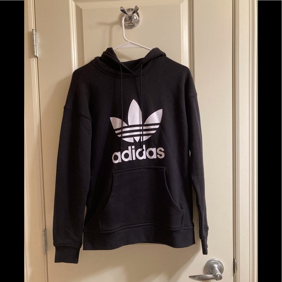Black Adidas Trefoil Hoodie - Picture 2 of 4